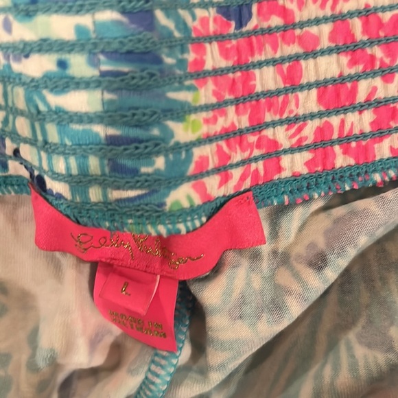 Lilly Pulitzer Lorena Breezy Palazzo Pants in Multi Sink or Swim size L NWOT - Picture 7 of 8